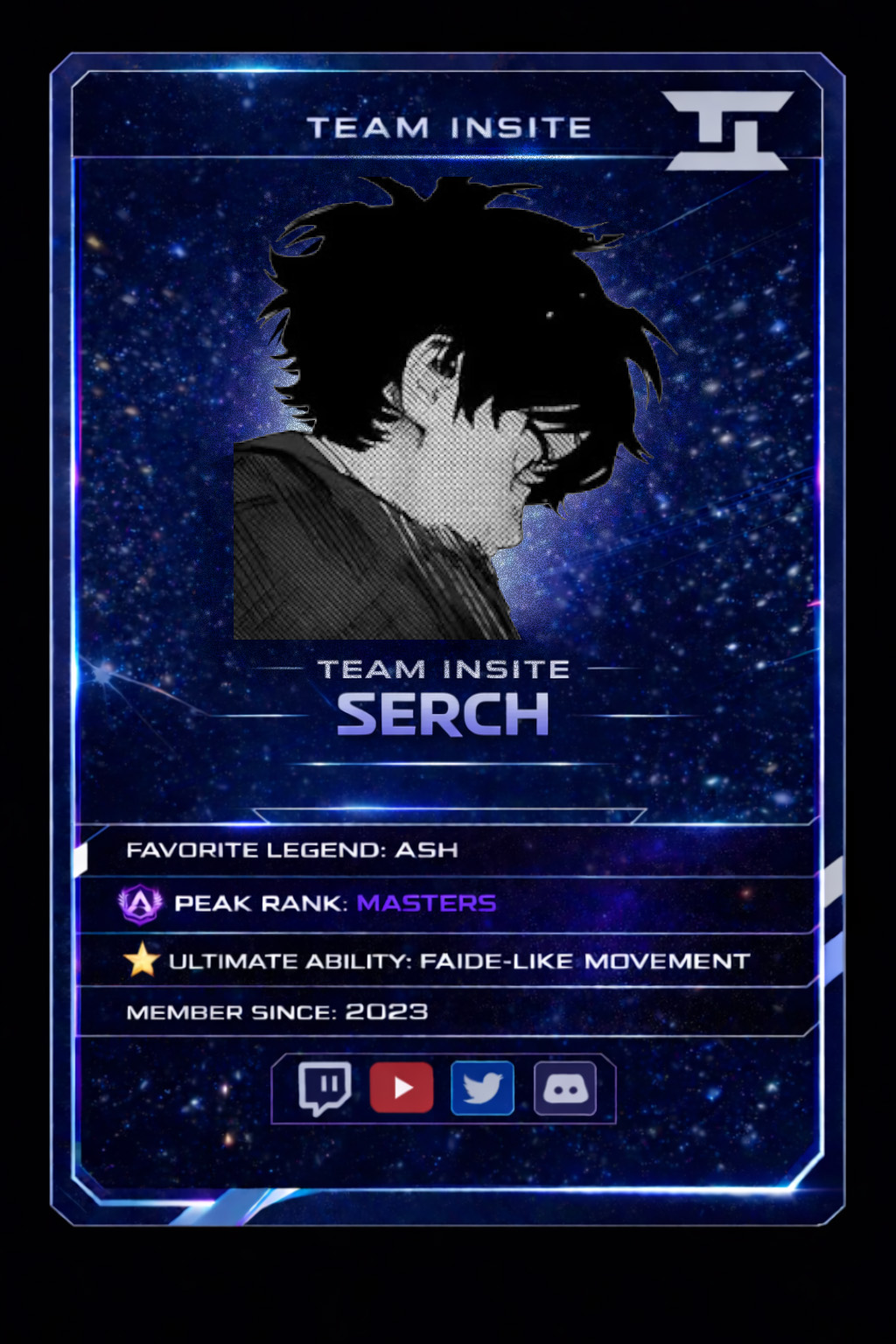 Serch Player Card